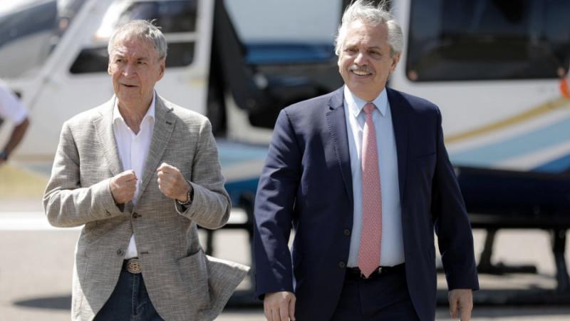 El presidente se mostró con Schiaretti y pidió dejar las diferencias de lado