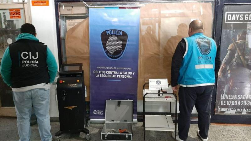 Desbaratan centro de estética trucho en Villa del Parque 