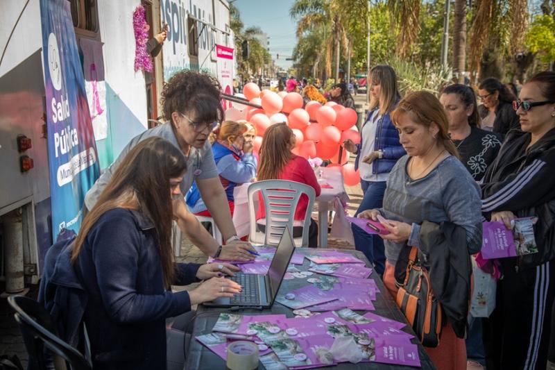 La Matanza. Récord de convocatoria en la jornada principal de prevención del cáncer de mama