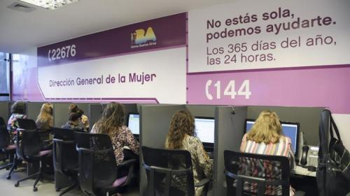 En 2021 la Línea 144 recibió más de 63 mil llamados por violencia de género en la Ciudad de Buenos Aires.